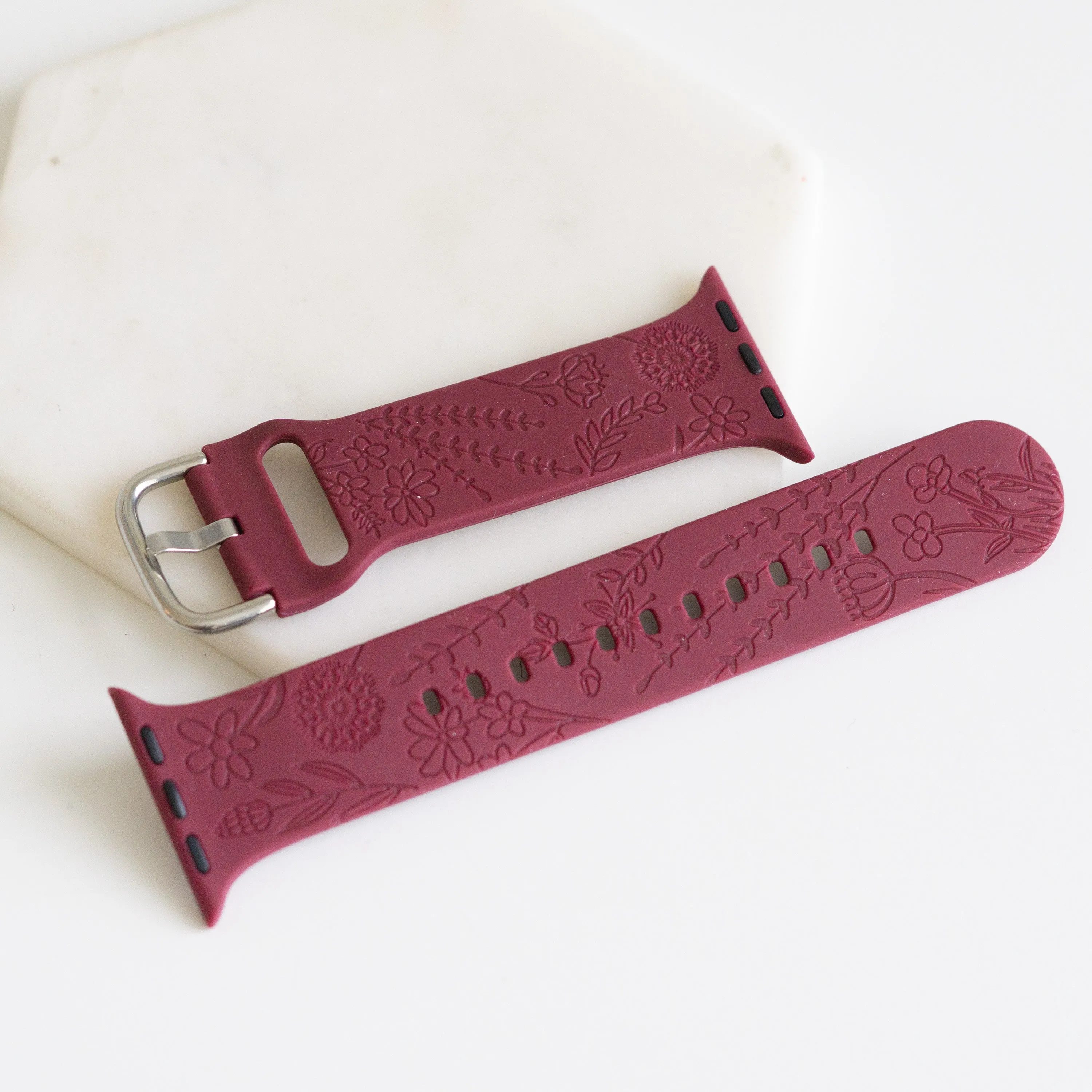 Lizzie Collection - Maroon Apple Watch Band