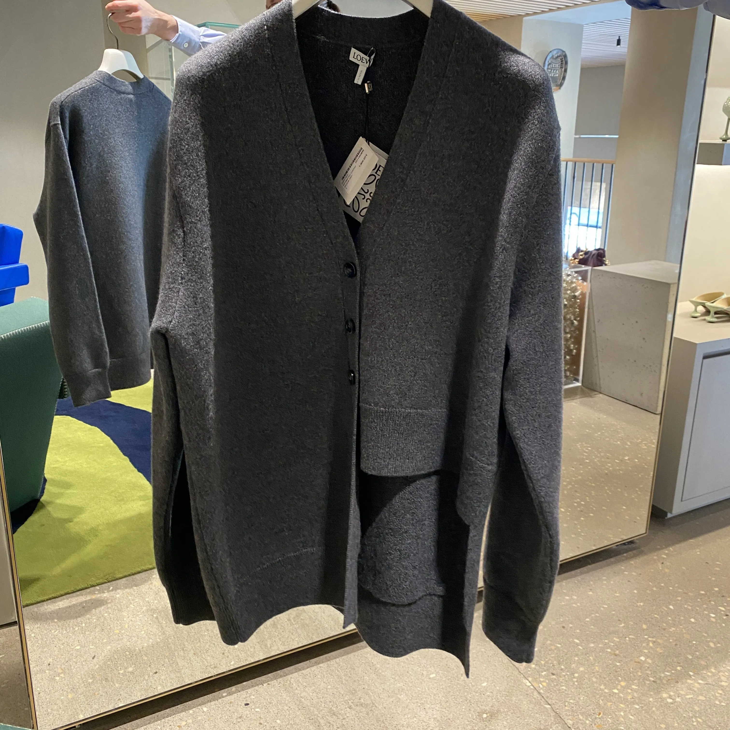 LOEWE  |Asymmetric cardigan in cashmere