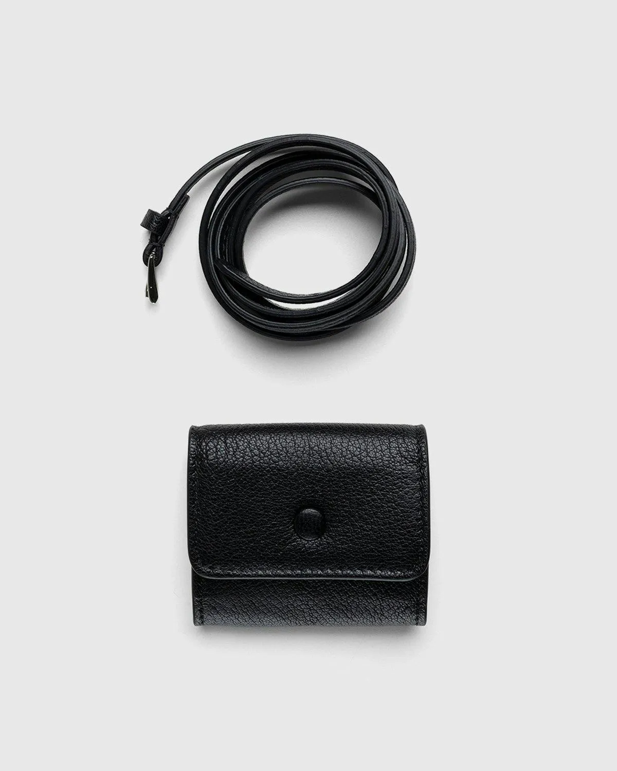 Maison Margiela – Leather AirPods Case Black | Highsnobiety Shop