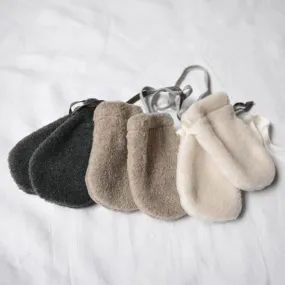 Makié Baby Fleece Mittens Cream