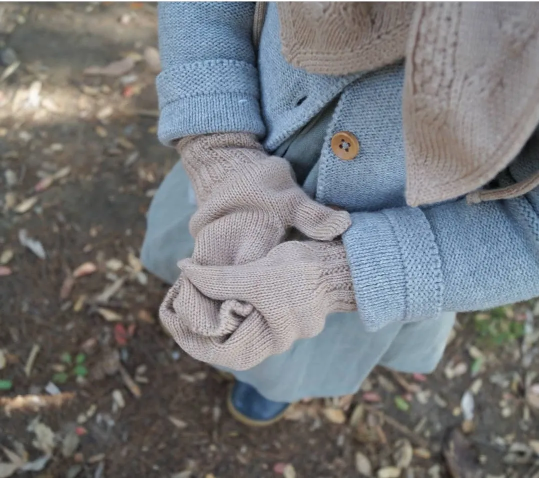 Merino Toddler Gloves - Last one Mocha