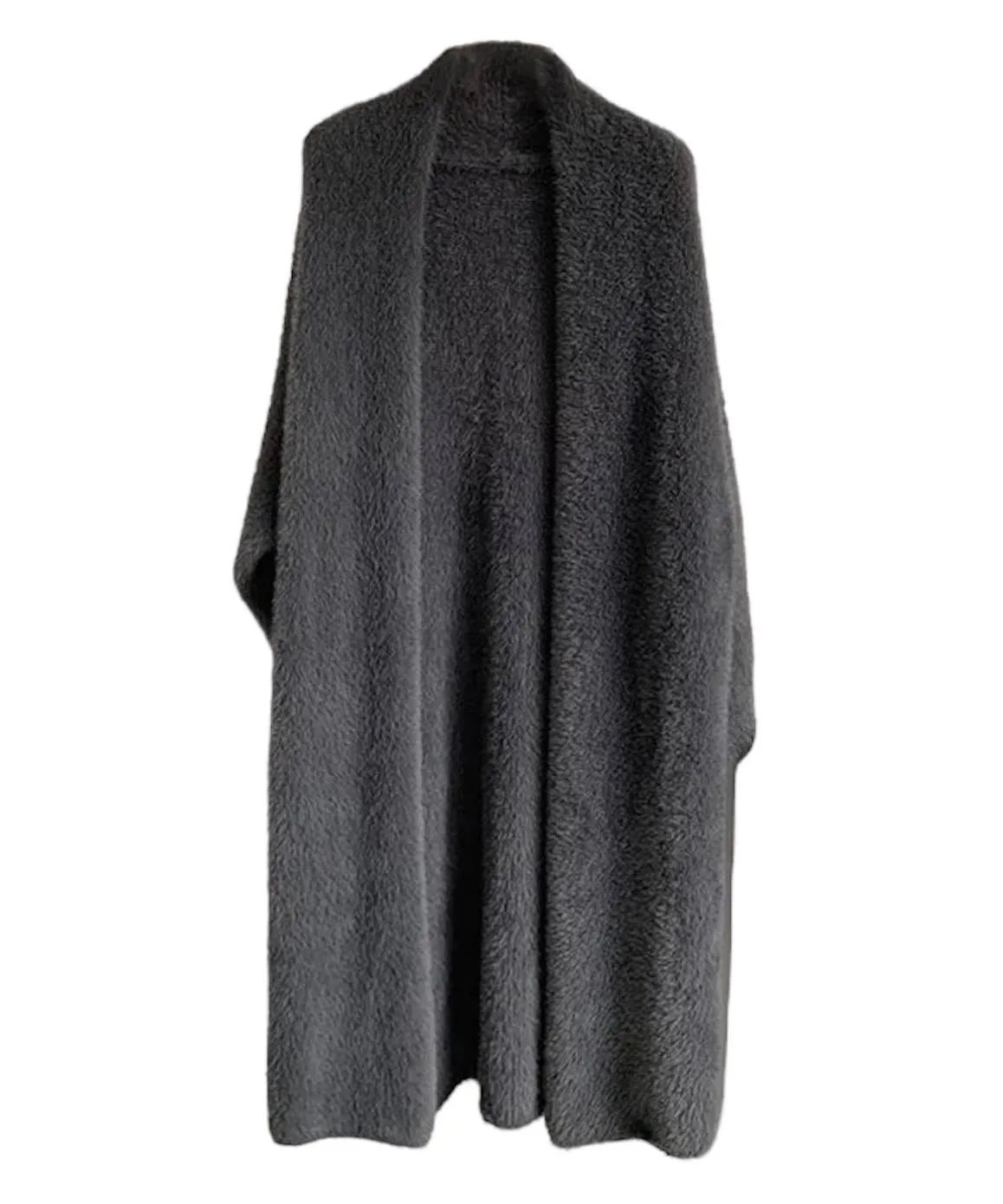 Midi Mohair Fake Mink Cashmere Oversized Cardigan