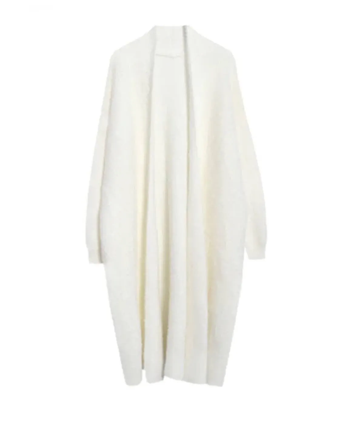 Midi Mohair Faux Mink Cashmere Oversized Cardigan