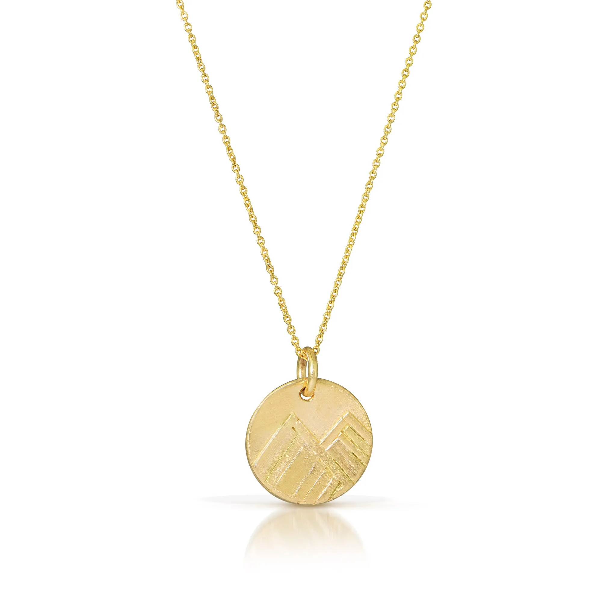 Mini Mountain Necklace - 14K Gold