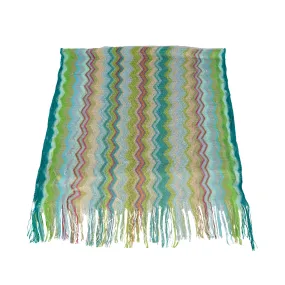 Missoni Glittery Chevron Knit Shawl - '10s