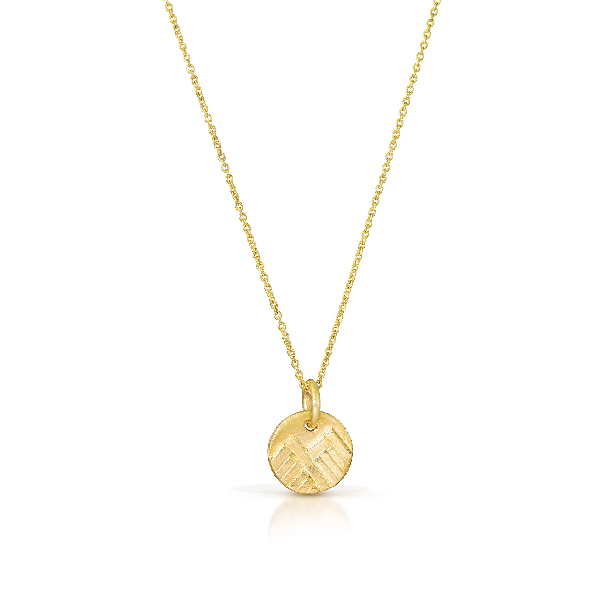 Mountain Charm Necklace - 14K Gold