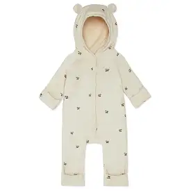 newborn onesie with hood - cherry