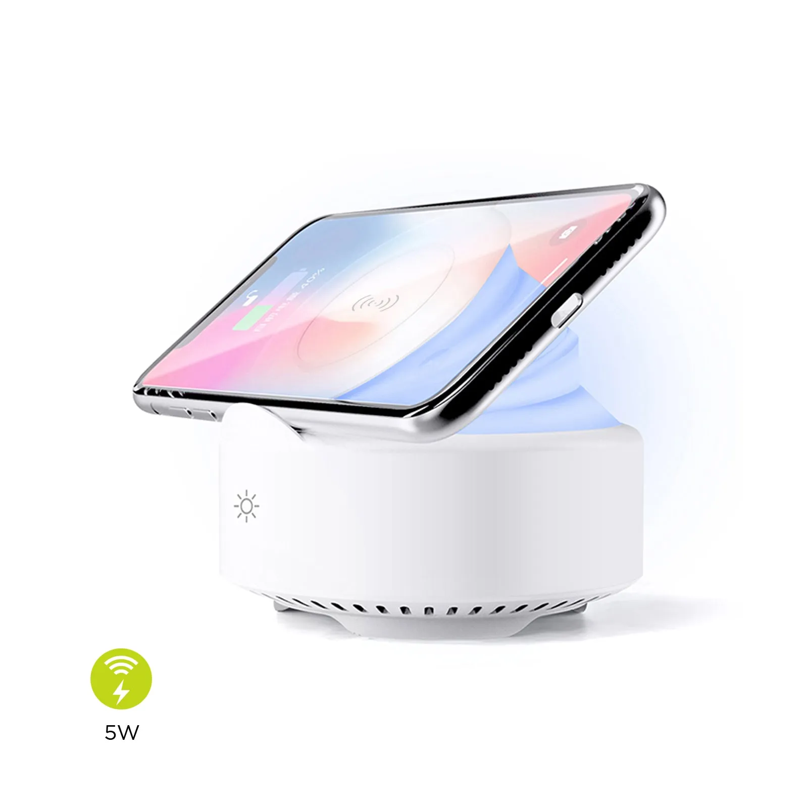 Night Light Bluetooth Speaker with Wireless Charging Pad