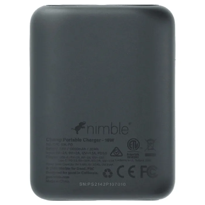 Nimble Black Champ 10000 mAh PD Power Bank