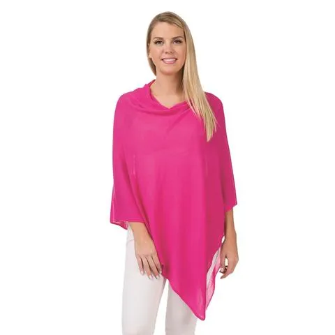 Organic bamboo fiber poncho cape topper