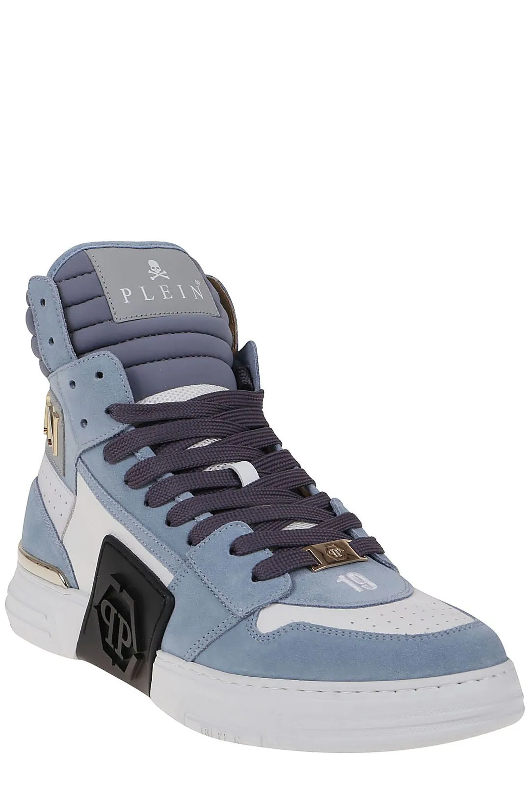 Philipp Plein Logo Patch High-Top Sneakers