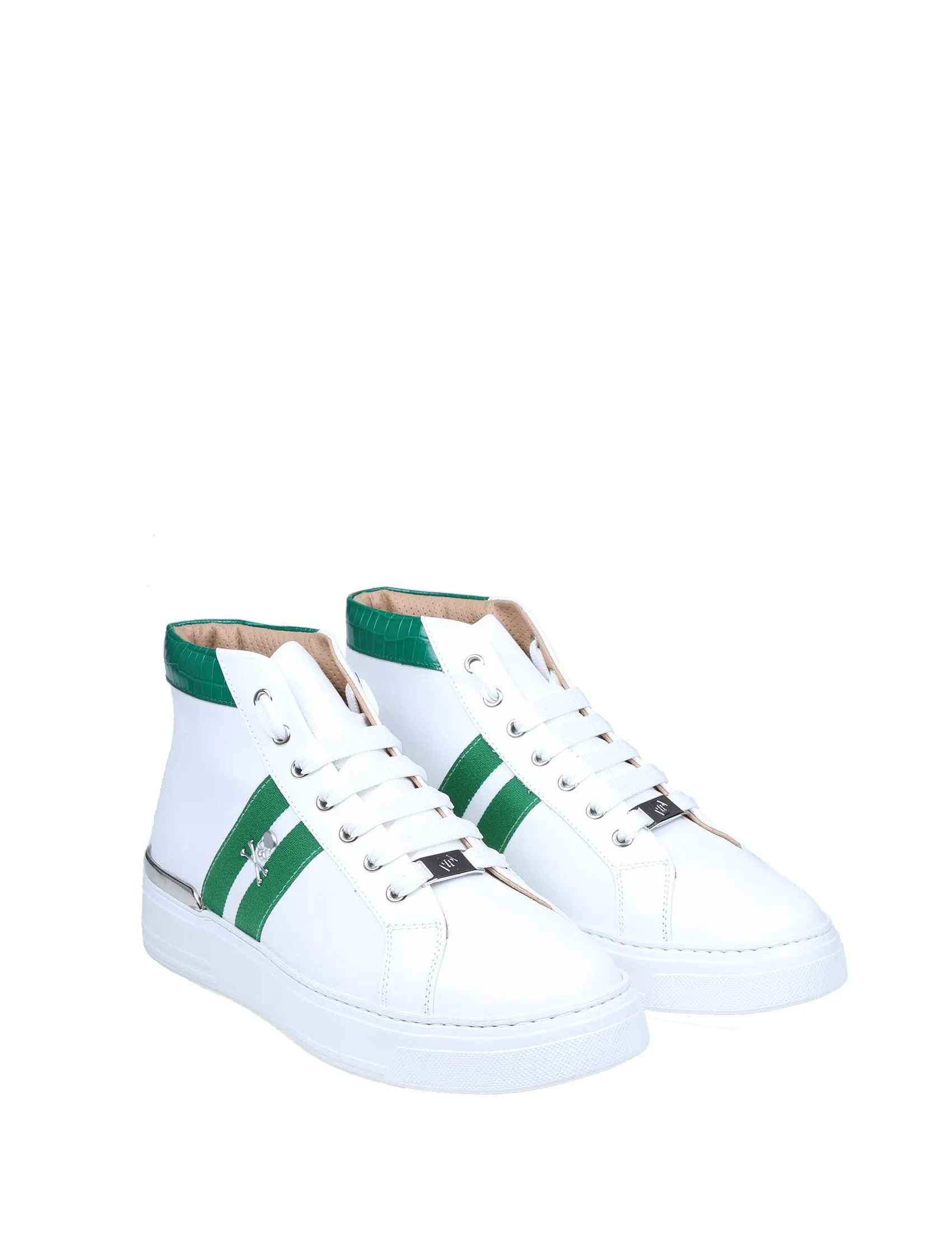 Philipp Plein Stripe Detailed High-Top Sneakers