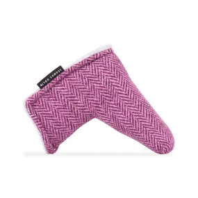 Pink Harris Tweed Blade Putter Cover