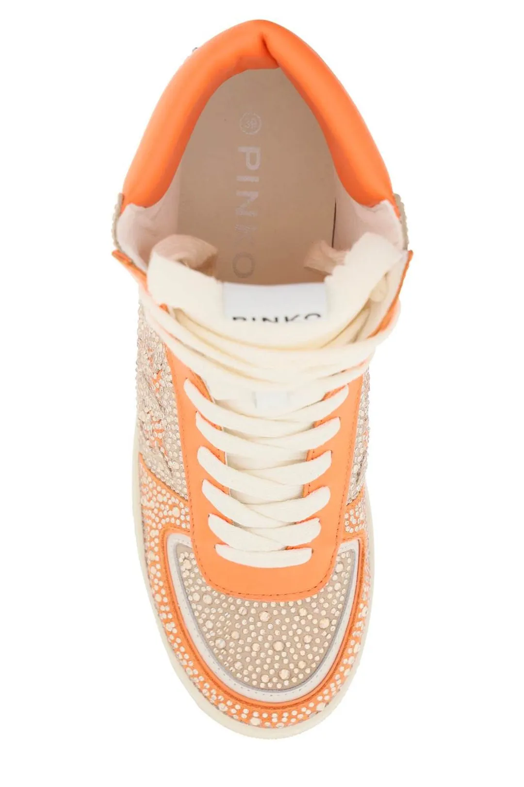 Pinko Love Bird Embossed High-Top Sneakers