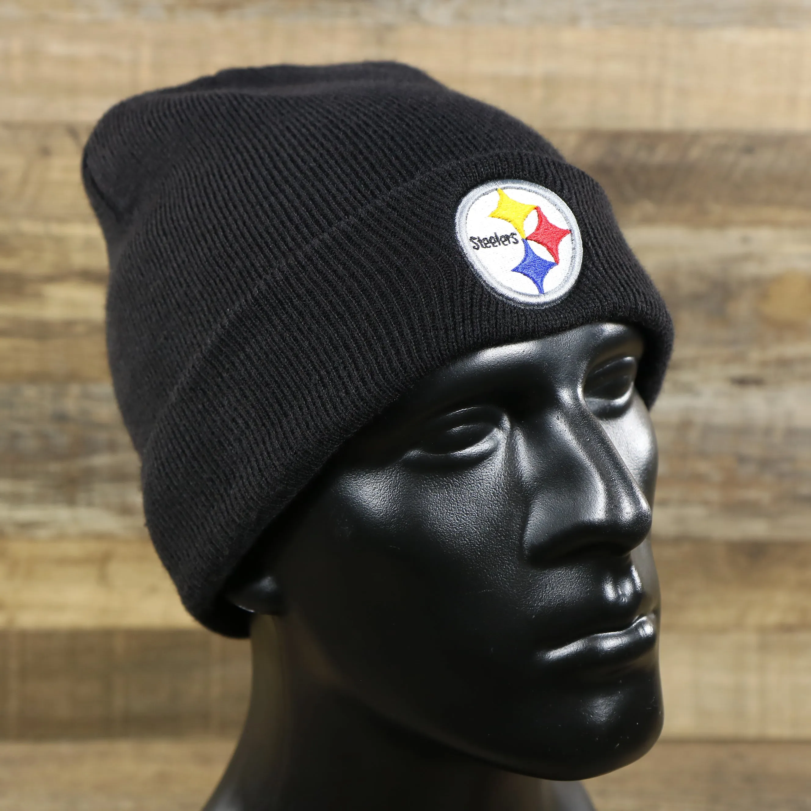 Pittsburgh Steelers Basic Cuffed Winter Beanie | Black Winter Beanie