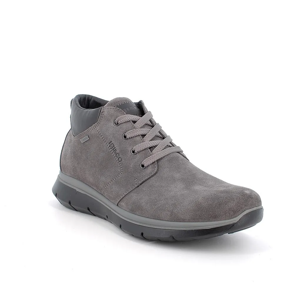 POLACCHINA IGI&CO UOMO GORO-TEX IN PELLE GRIGIO SCURO 4616311