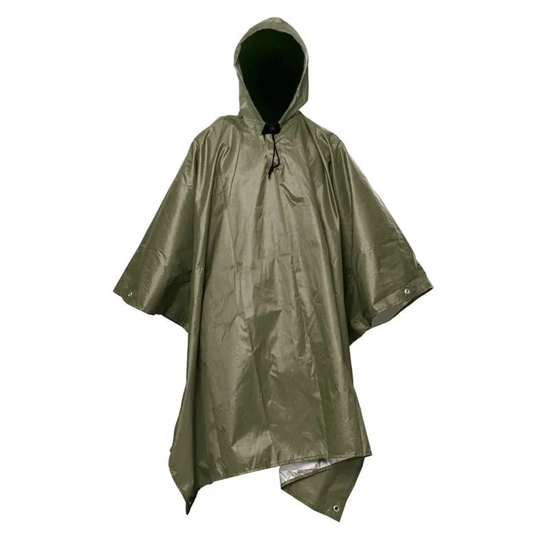 Poncho 3 en 1 imperméable en nylon ripstop Raincoat