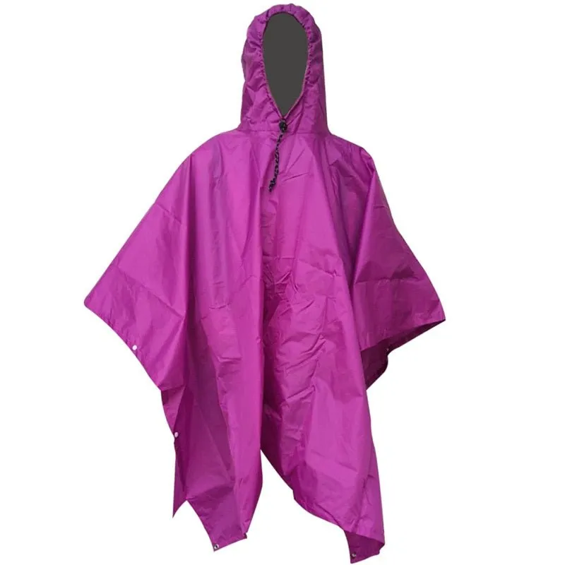 Poncho 3 en 1 imperméable en nylon ripstop Raincoat