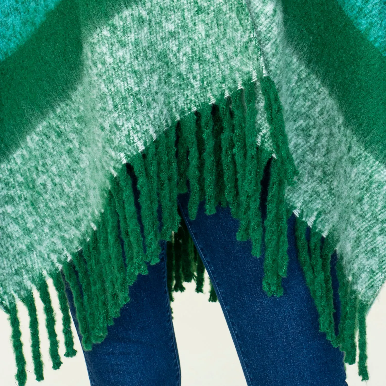 Poncho - Green / Blue