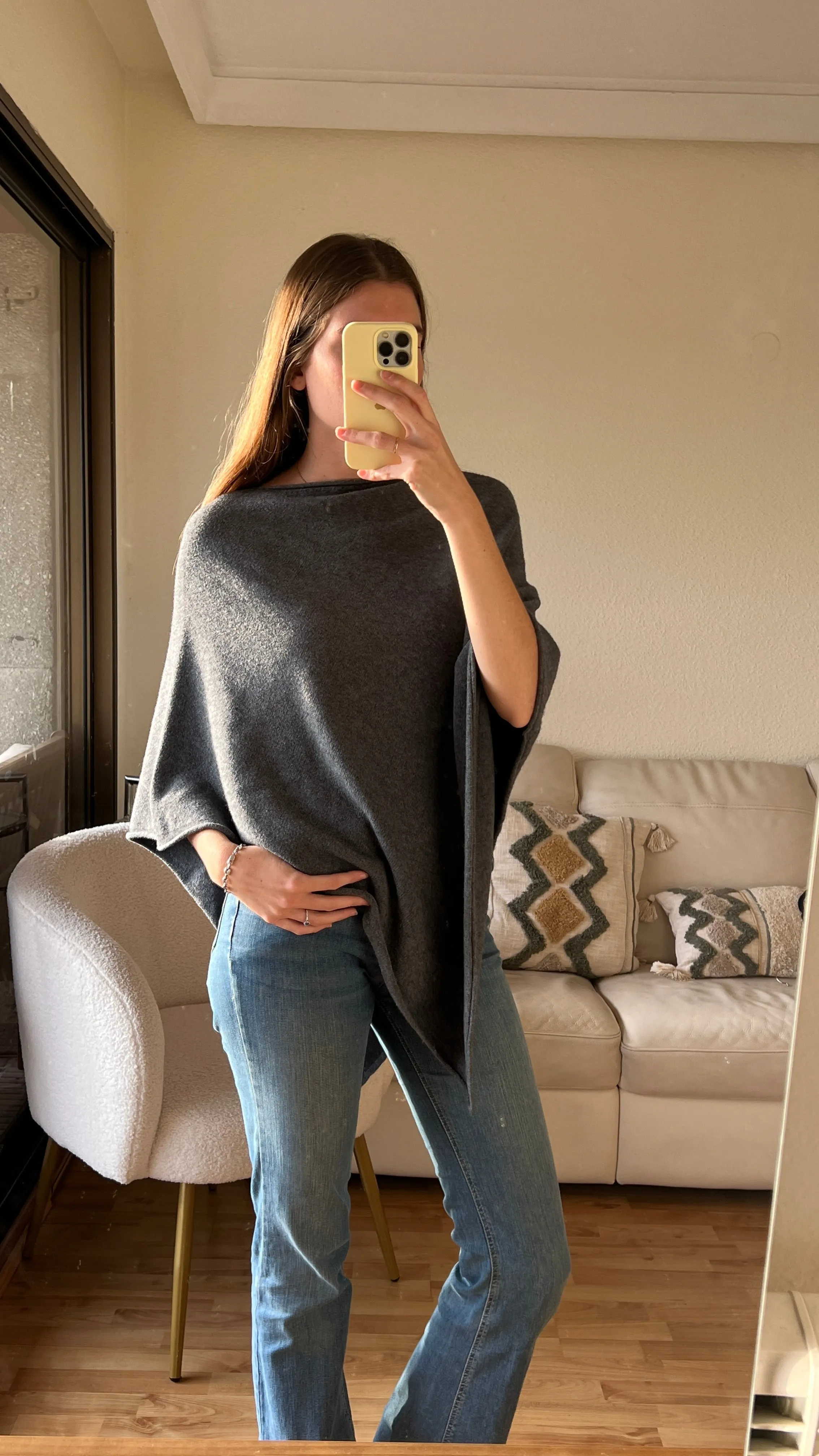 Poncho GRIS ANTRACITA