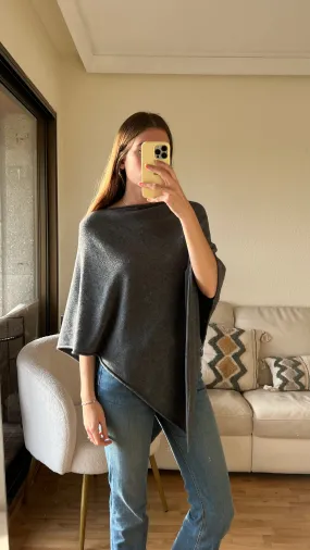 Poncho GRIS ANTRACITA