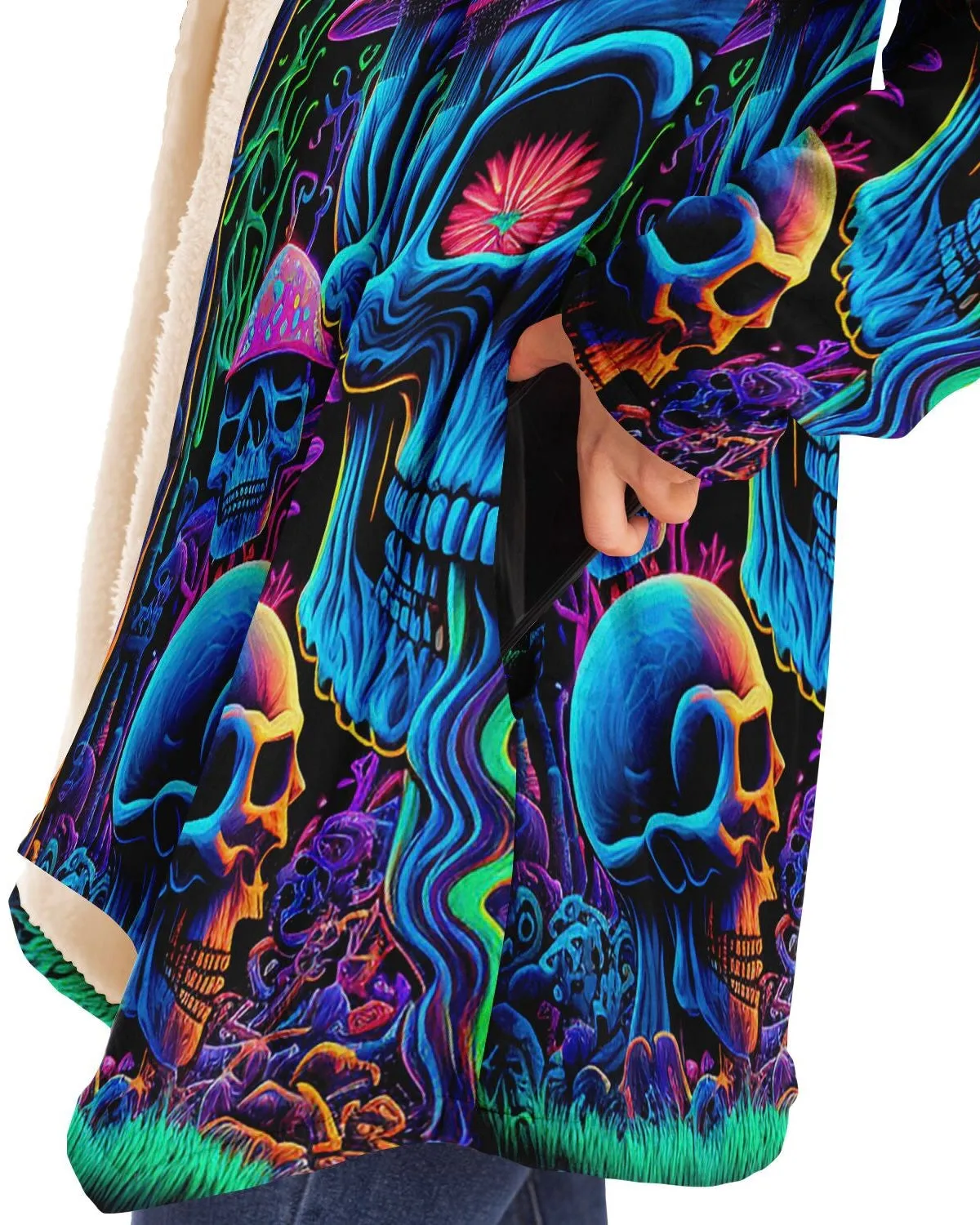 Psychedelic Skull Sanctuary Cloak