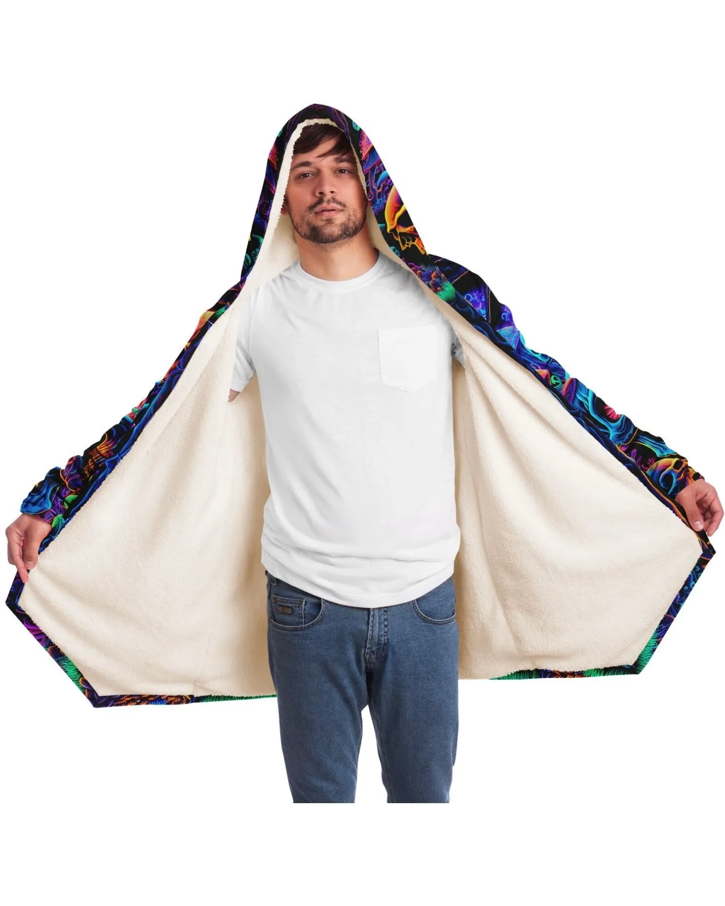 Psychedelic Skull Sanctuary Cloak