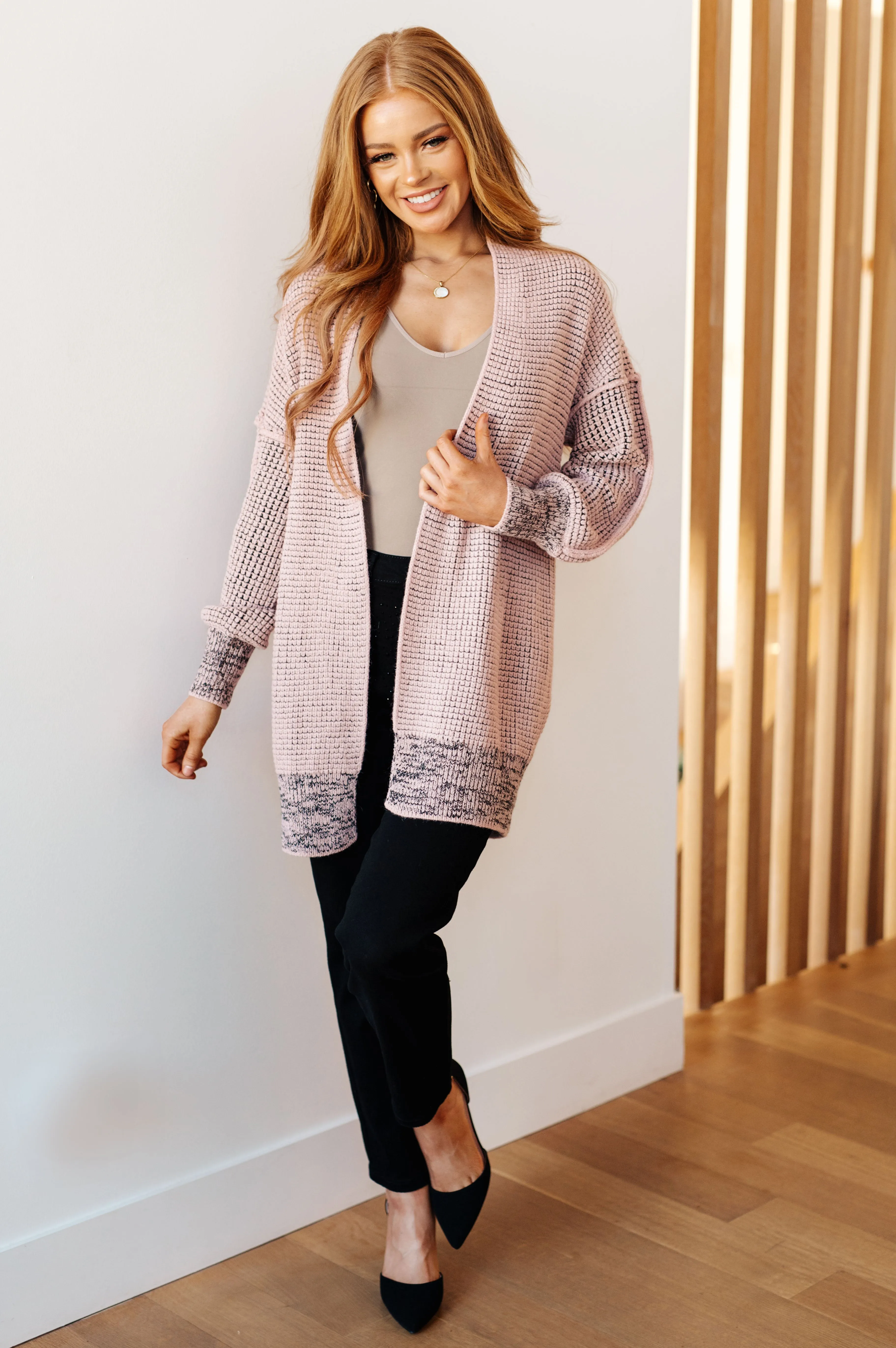 Riley Cardigan in Mauve