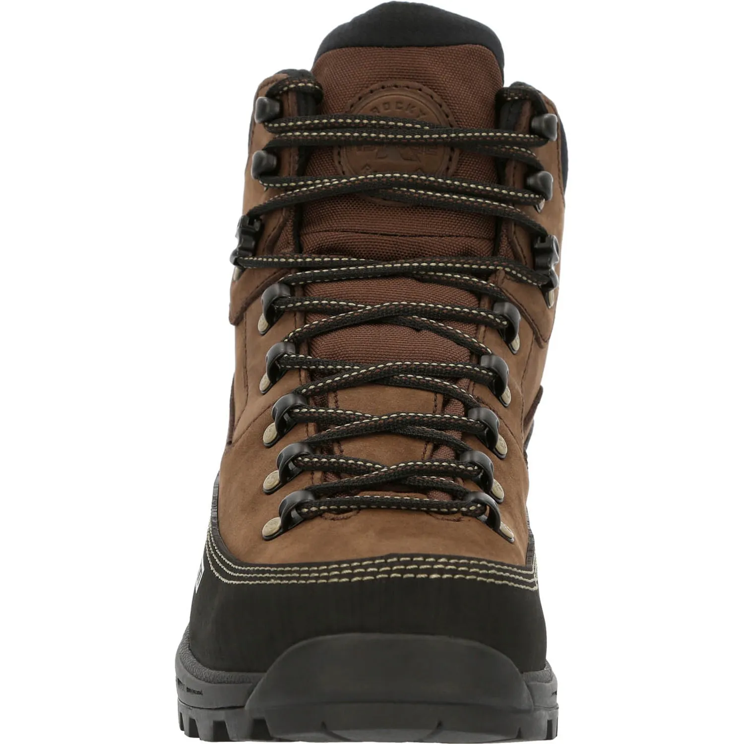 Rocky Mens Brown/Black Leather Mountain Stalker Pro WP Hiking Boots