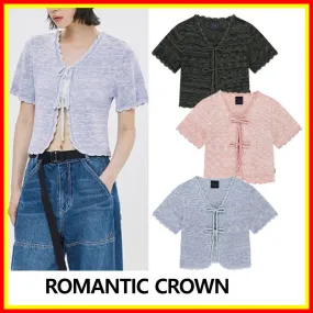 ROMANTIC CROWN  |Street Style Short Sleeves Cardigans