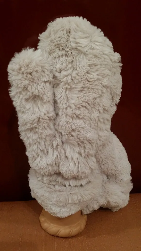 Sand Luxury Faux Fur Mittens