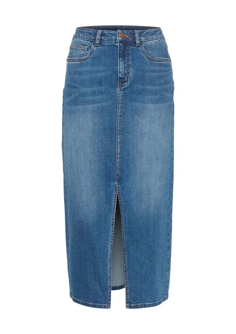 Sinem HW Denim Skirt