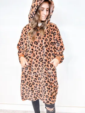 SS Cozy Poncho Leopard