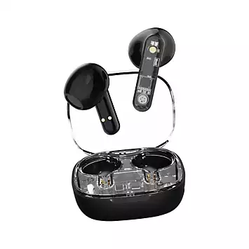 Streetz Transparent Wireless Earbuds - Black | Kaleidoscope