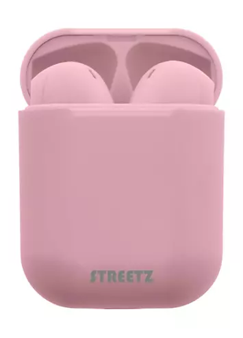 Streetz True Wireless Stereo Semi-In-Ear Earbuds with a 300mAh Charging Case  - Pink | Kaleidoscope