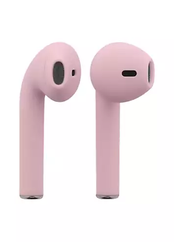 Streetz True Wireless Stereo Semi-In-Ear Earbuds with a 300mAh Charging Case  - Pink | Kaleidoscope