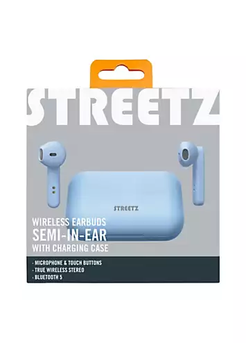 Streetz TWS-107 True Wireless Earbuds Matte - Blue | Kaleidoscope