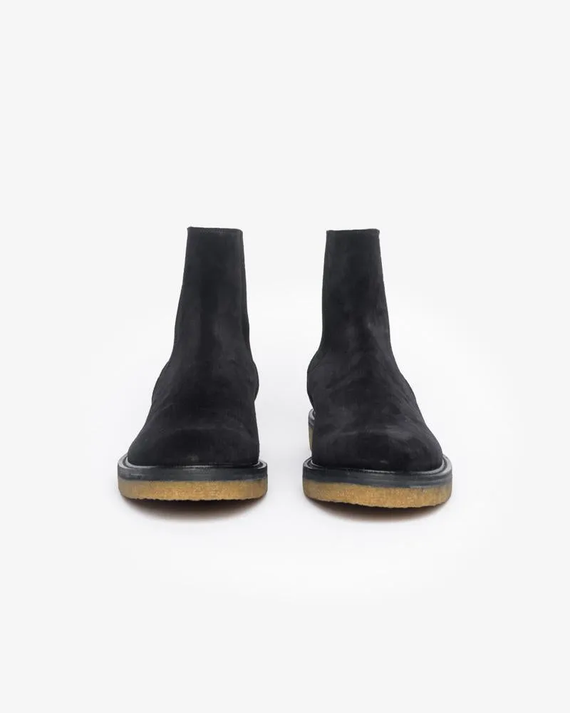 Suede Boots in Black