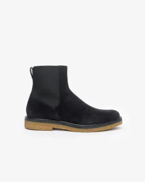 Suede Boots in Black