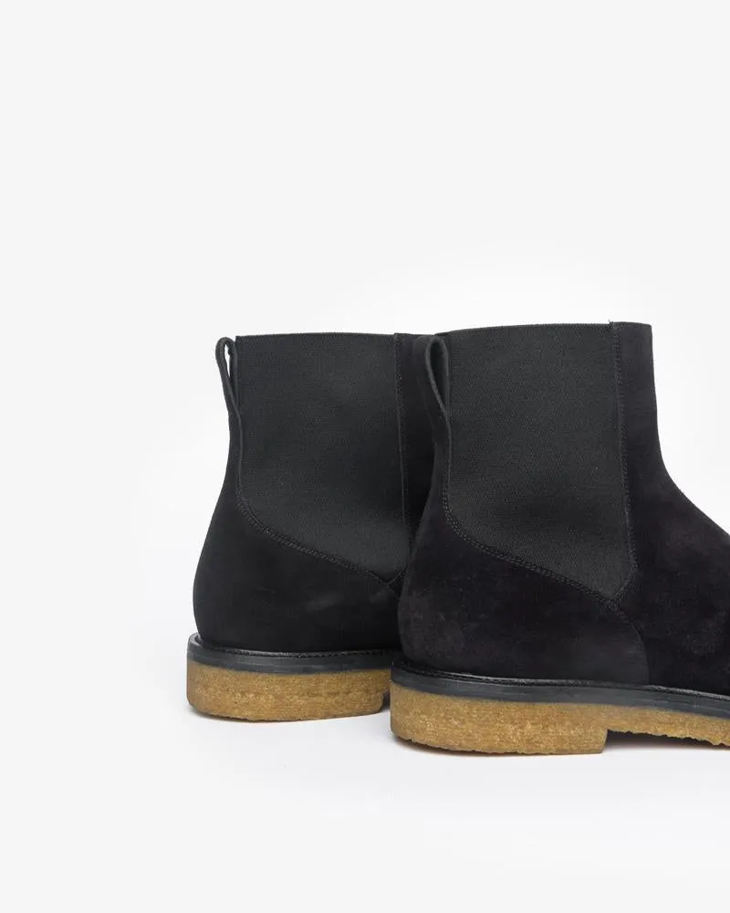 Suede Boots in Black