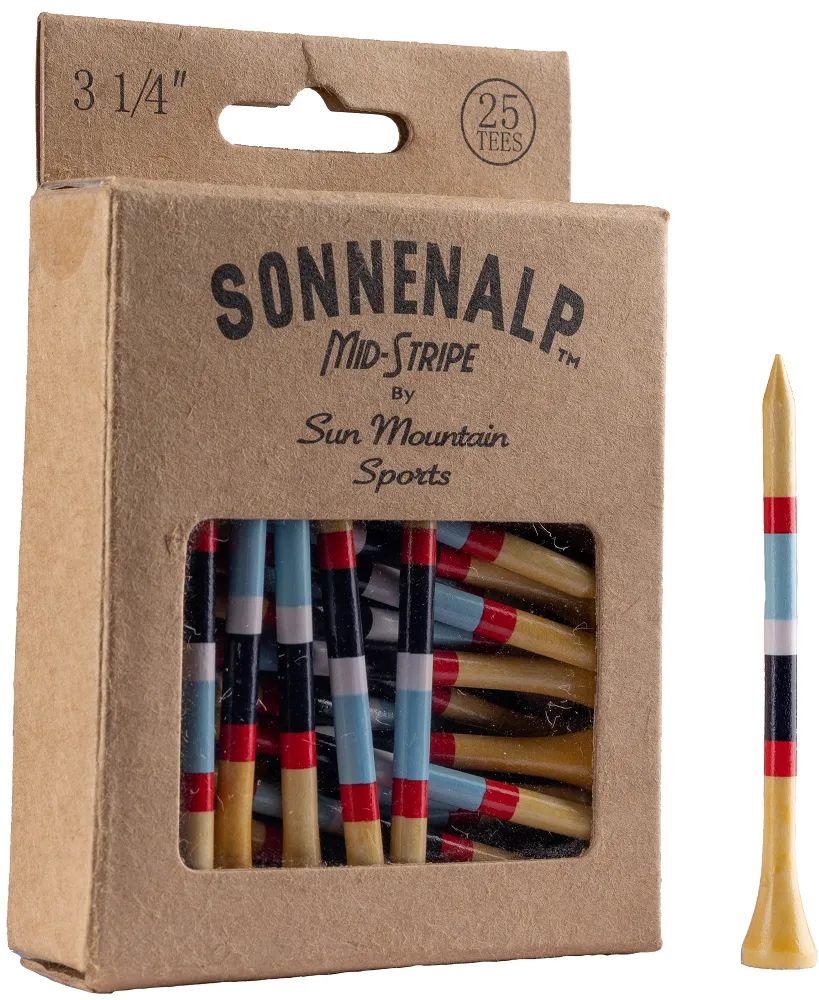 Sun Mountain Sonnenalp Mid-Stripe Golf Tees