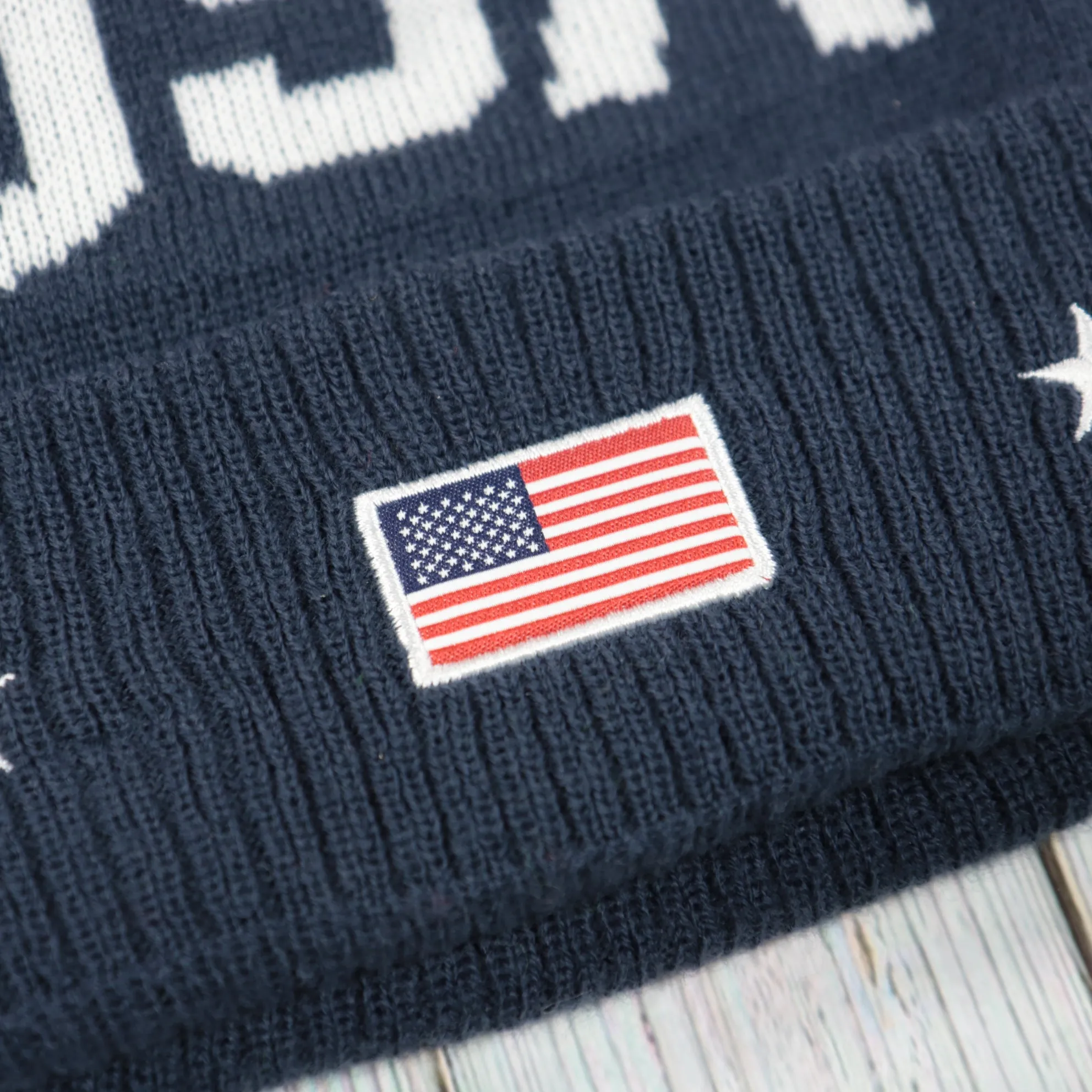 Team USA Olympic USA Flag Cuffed Winter Beanie | Navy Blue Winter Beanie