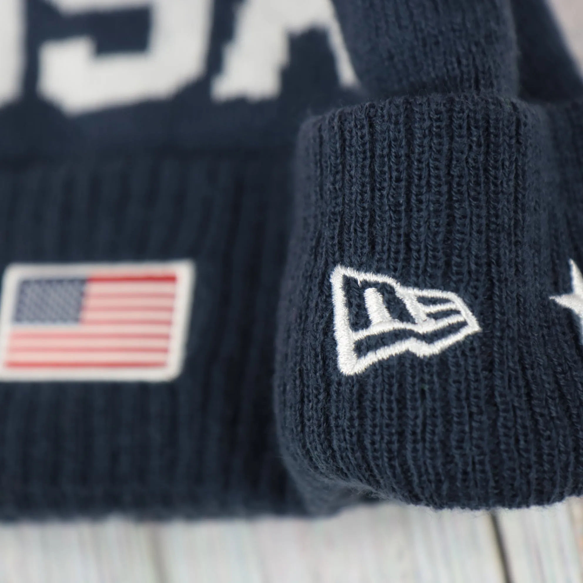 Team USA Olympic USA Flag Cuffed Winter Beanie | Navy Blue Winter Beanie