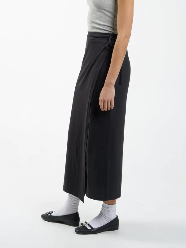 Thrills Hemp Wrap Skirt