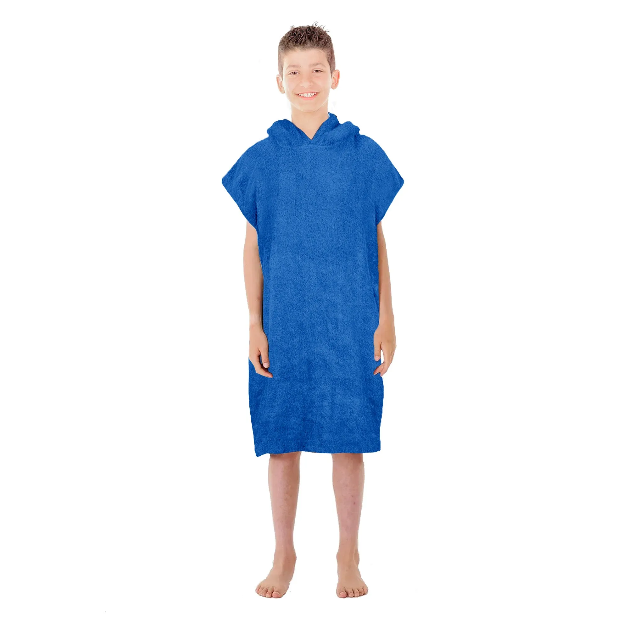 Towel Poncho - Medium/Large - Blue