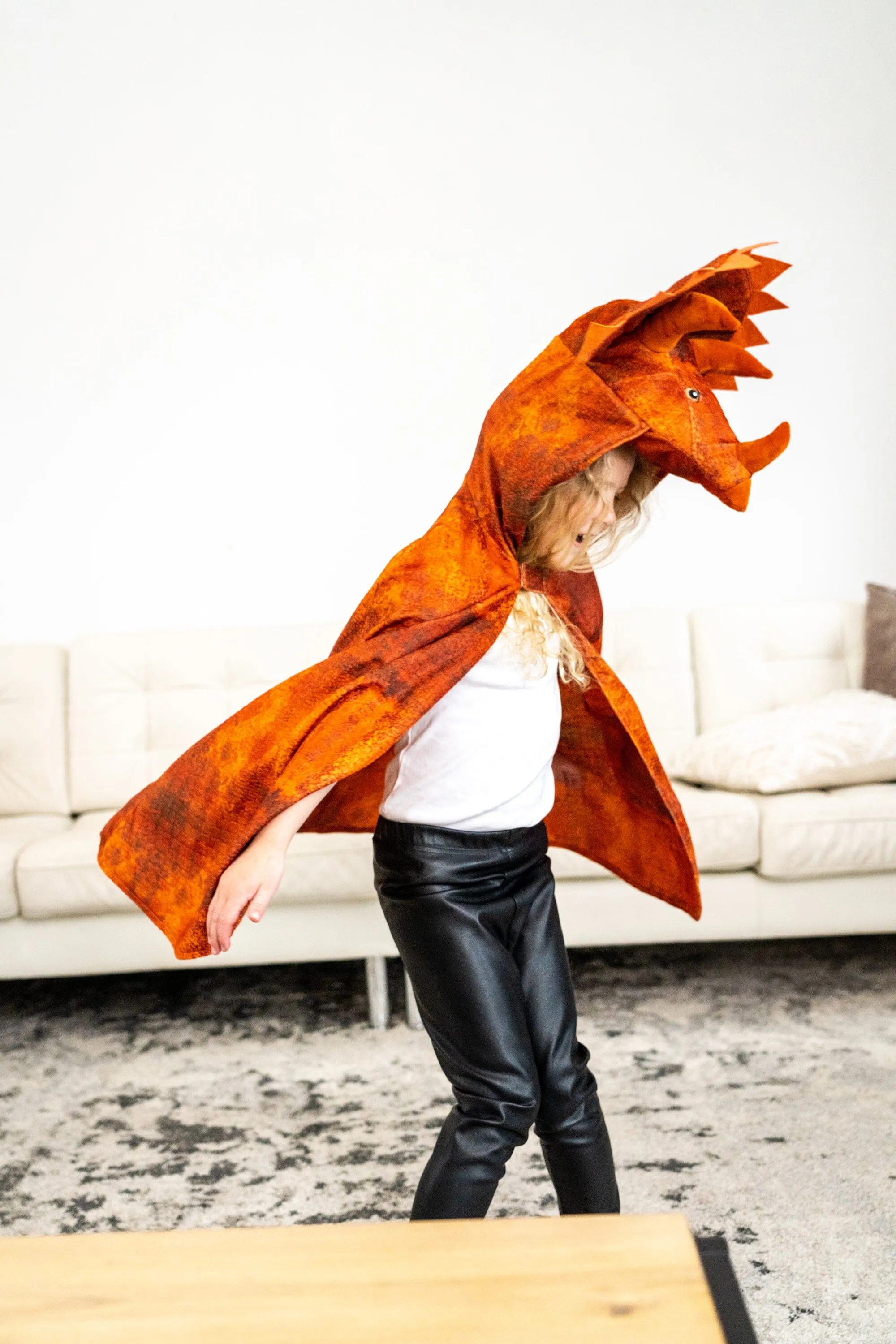 Triceratops Hooded Animal Cloak