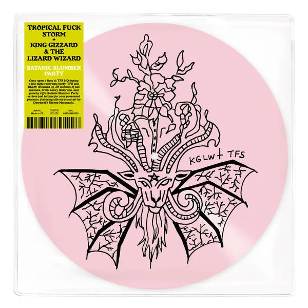 TROPICAL FUCK STORM & KING GIZZARD 'SATANIC SLUMBER PARTY' 12 EP (Pink Silkscreened Vinyl)