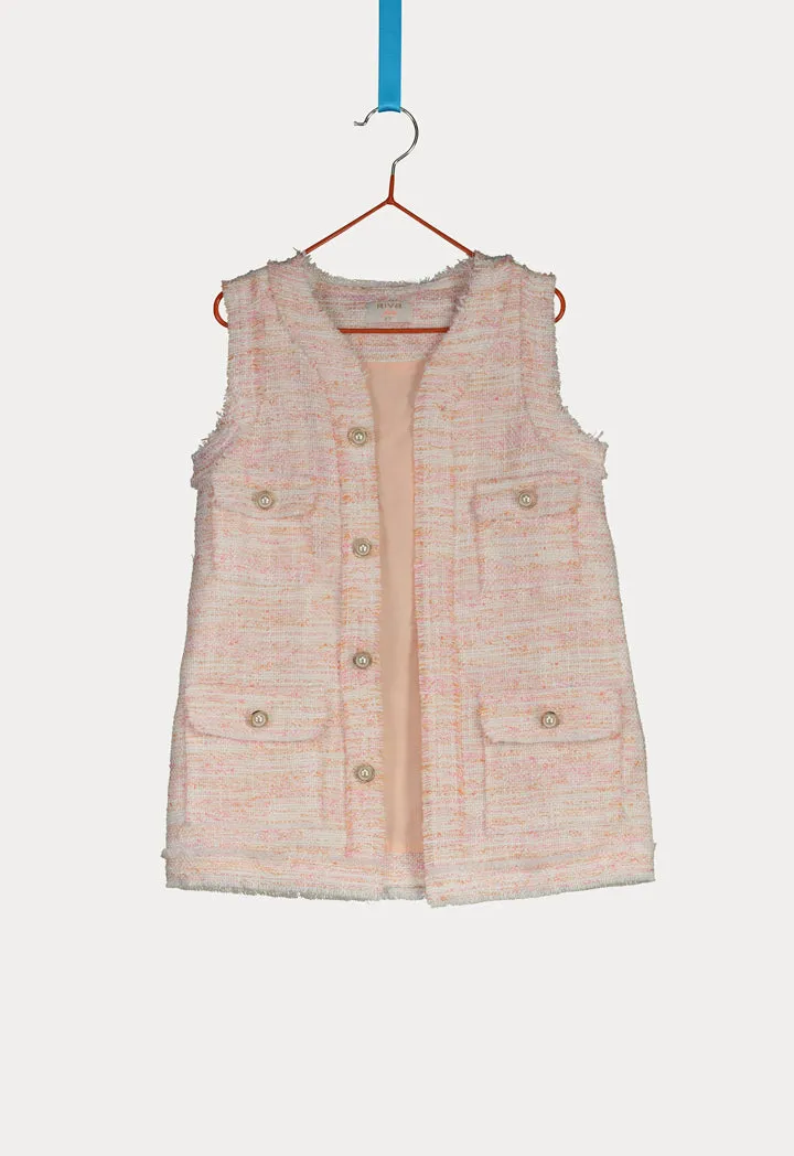 Tweed Four Pocket Gilet And Short Set