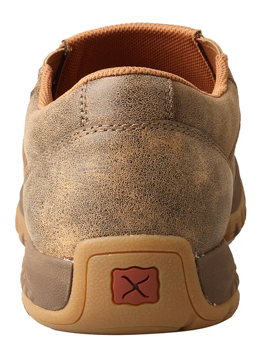 Twisted X Men’s Slip-On Driving Moc (MXC0003) with CellStretch®- Bomber Brown