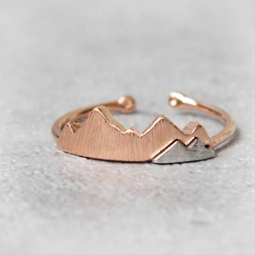 Two Tone Mountain Ring